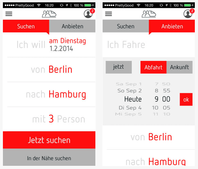 BahnSharing App