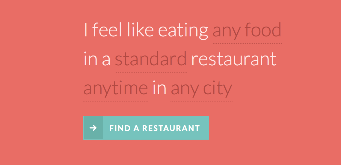 UI Pattern: Natural Language Form