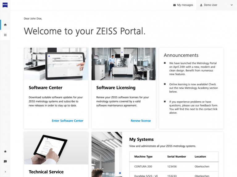 ZEISS Metrology Portal