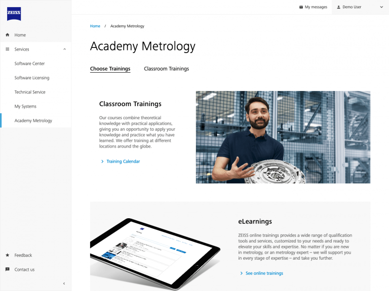 ZEISS Metrology Portal – Academy