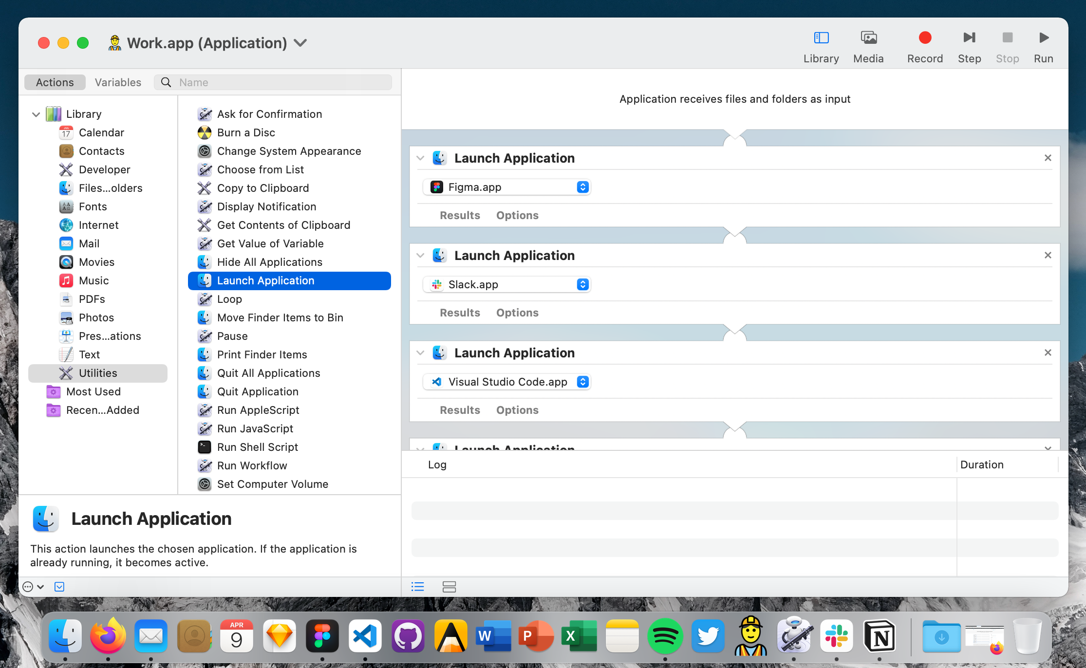 Launch multiple apps with macOS Automator